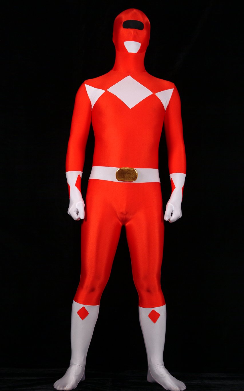 Ranger Halloween Costumes Zentai Red